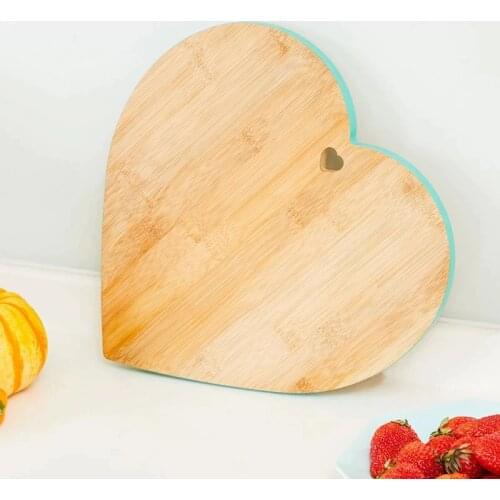 Rectangle Heart Shape Bamboo Kitchen Cutting Board Solid Fruit Chopping Board Bread steak Bamboo cutting Board