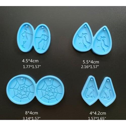 Halloween Earrings Pendant Silicone Mold is Suitable for Resin Epoxy Resin Diy Craft Pendant Earrings Jewelry Making