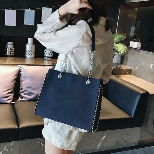 CROWDALE Chain shoulder bag Famous designer rivet handbags Womens luxury messenger bags for women bolsa feminina torebka damska