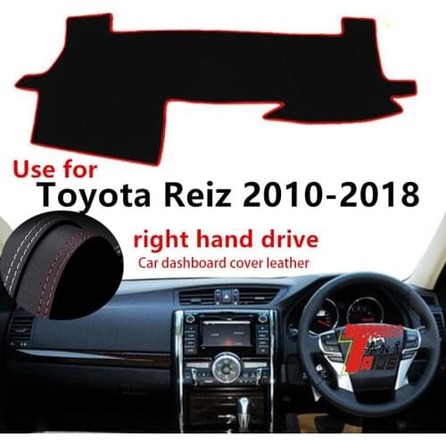 TAIJS Factory Sport Classic Leather Car Dashboard Cover For TOYOTA Reiz 2010 2011 2012 2013 2014 2015 16 1718 Right hand drive