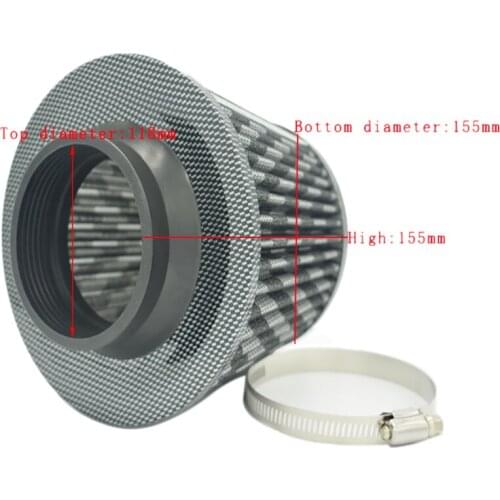 Spceddy MCX Universal Air Filter Car High Quality Bule Red Carbon Color Air Intake Filter Cotton Racing MC20S042114