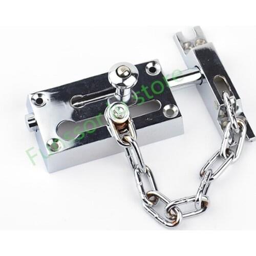 High security Zinc Alloy Anti-Thief Door Chain Lock,16cm chain doors buckle,Protecting the family