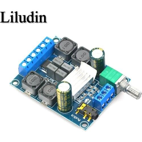 High Efficiency TPA3116 D2 Dual Channel 50Wx2 Amplifier Module DC 4.5-27V Digital Power 2 Channel Stereo Amplifier Board