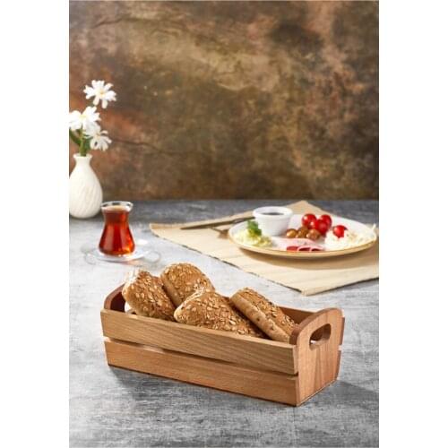 Bread Storage Box Basket Wood Container For Kitchen Luxury Design Countertop Bread Cookies Storage Holder Container Bread Saver
