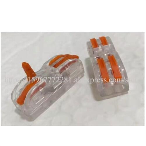 10pcs SPL-2 Plug type clamp General purpose wire connector 2 pole fast connector PA66 cable Terminal Connector automotive