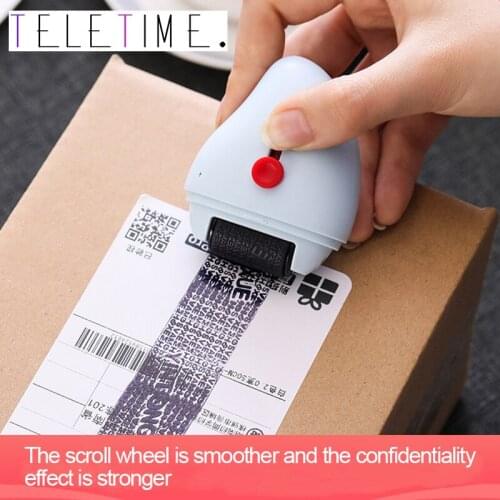 2 in 1 Security Roller Stamp for Privacy Confidential Data Guard Your ID Information Eliminator Message Data Theft Protection