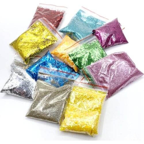 20g/bag Shiny Nail Powder Nail Glitter Sequins Sparkly Paillette Tips Charm Pigment Flakes Gel Nail Decorations Powder