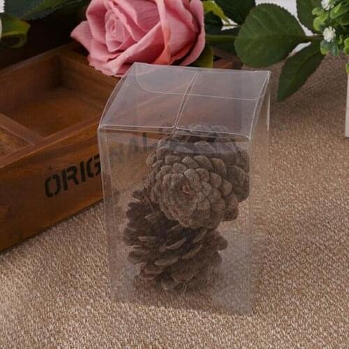 20pcs 4 kinds sizere cuboid clear plastic PVC boxes transparent gifts box apply to candy/toys/birthday/jewelry packaging boxes