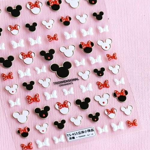 2021 New Nail Art Decoration Sticker 3D Nail Sticker 5D Embossed Three-dimensional Applique Nail Decal Product TS415