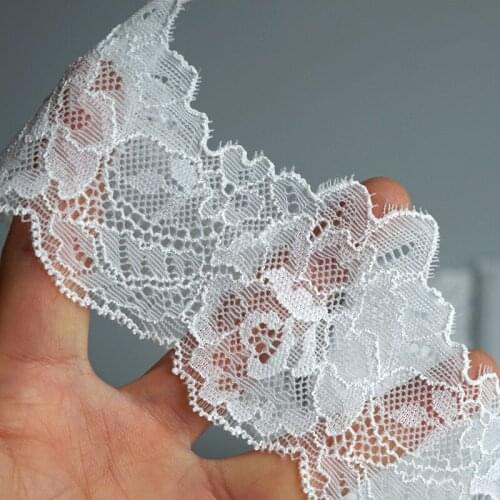 6cm*5Yard soft White Lace Ribbon Trims for sewing Underwear Lace Trimming Embroidered For Sewing Decoration african lace fabric