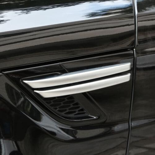 ABS Chrome Car Side Air Flow Vent Fender Trim For Land Rover Range Rover Sport 2014 2015 2016 2017 Car Styling Accessories