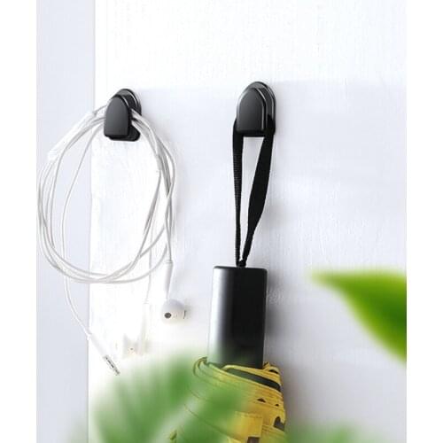 1/4Pcs Car Hooks Organizer Storage For USB Cable Headphone Key Storage Self Adhesive Wall Hook Hanger Auto Fastener Clip