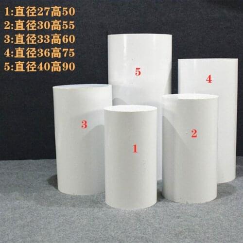 White Round Cylinder Pedestal Display Art Decor Plinths Pillars for DIY Wedding Decorations Holiday Cake Stand