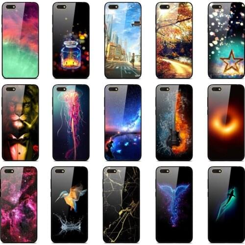Case For Huawei Honor 7C 7A Case Tempered Glass Back Cover Case For Huawei Honor 7C Pro / 7A Pro Case Honor7A 7 A Silicon Bumper