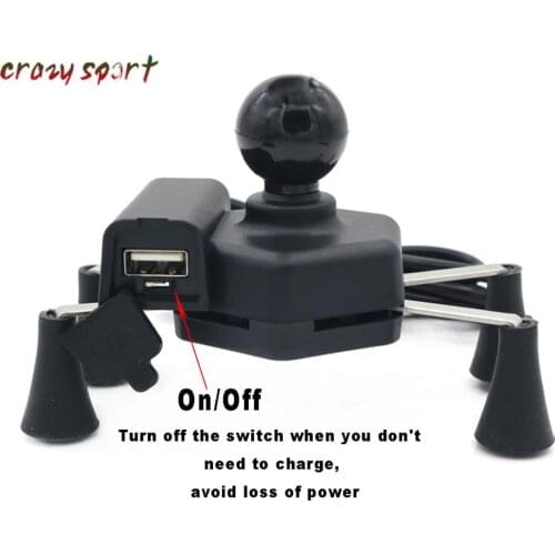 Phone Holder USB Charger Bracket For SUZUKI SV650 SV650S SFV 650 Gladius Inazuma 250 750 GSX750