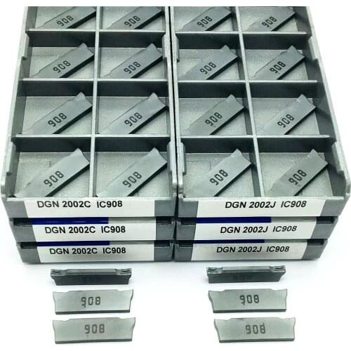DGN2002J IC908 DGN2002C IC908 Grooving Insert Metal Turning Tool 2MM Turning Insert DGN 2002J Cutting Tool
