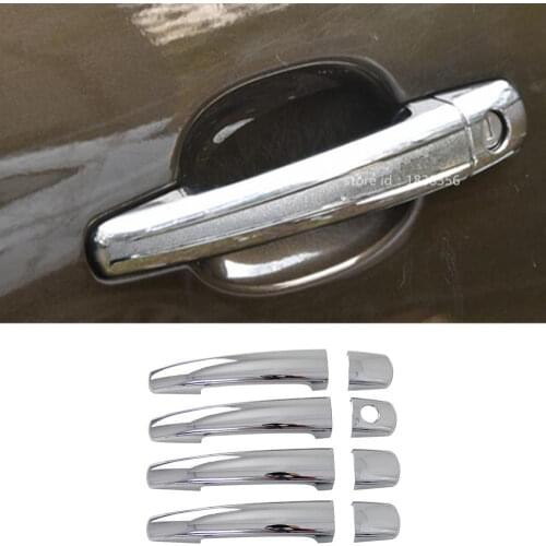 High Quality For Peugeot 3008 2013 2014 2015 Car Styling Cover Detector Stick Frame Lamp Trim ABS Chrome Car Door Handle 4pcs