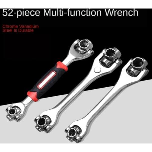8 in 1 Socket Rotary Spanner Bolts 360 Degree Rotation Spanner Universal Furniture Car Repair Hand Tool