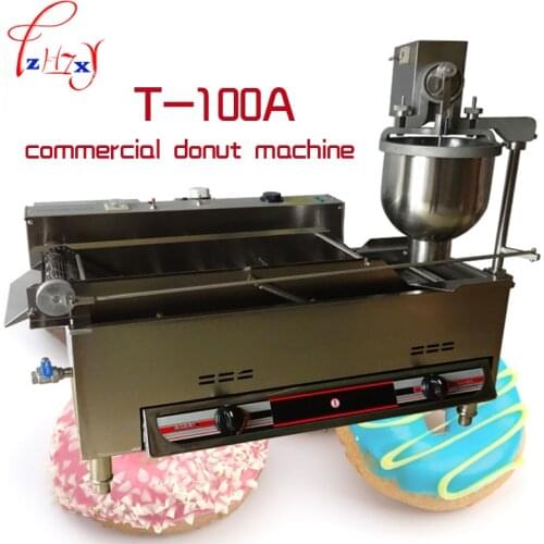 Gas and Electric Automatic Donut Machine T-100A Commercial Donut Machine Fryer Maker_Donut stainless steel Doughnut makers 1PC