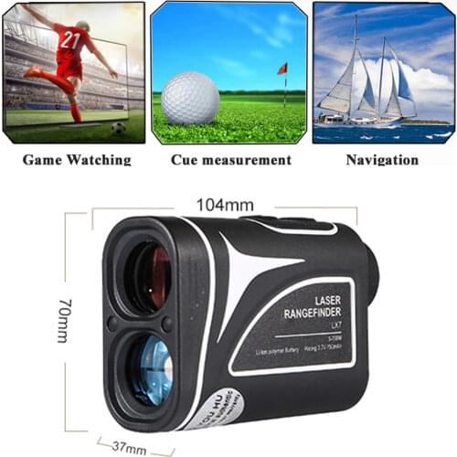 LX700 Laser Range Finder for Golf Sports 5-700m Distance Measurement Device 6X Magnification Multimeasure Mode Ranging Telescope