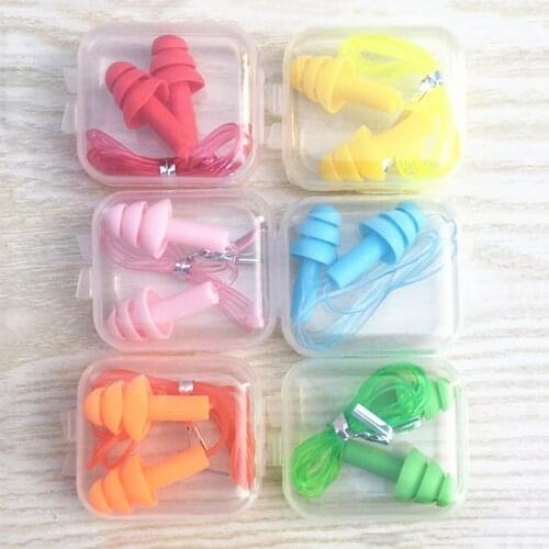 Soft Silicone Ear Plugs Sound Insulation Ear Protection Earplugs Anti Noise Snoring Sleeping Plugs For Swim Travel Accessoires