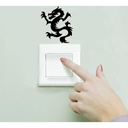 Dragon Switch Sticker Decal Interesting Reflective Home Decoration Wall Stickers For Kids Rooms 2WS0420