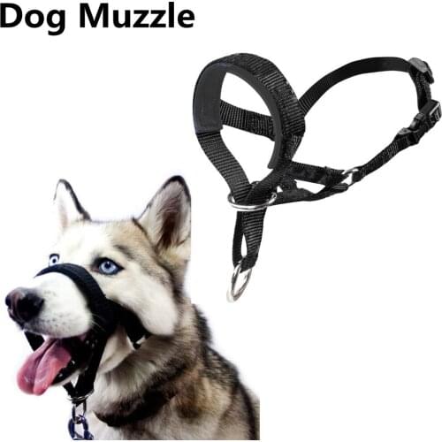 Anti Barking Dog Muzzle Small Large Dogs Adjustable Pet Mouth Muzzles for Greyhound Whippet Dogs Nylon Straps Dog Accessories