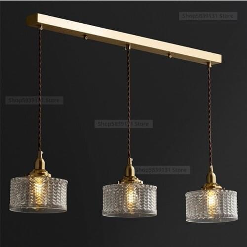Post-modern Glass Pendant Lights Nordic Designer Crystal Lamp Restaurant Cafe Bar Living Room Decoration Kitchen Hanging Lamps