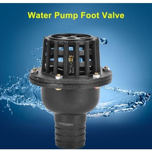 Electric Magnetic Valve Actuator Ball Valve Water Pump Foot Valve Black PVC Low Pressure Flat Check Valve for Fluid Machine