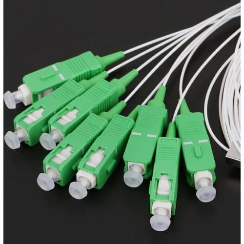 SC/APC 0.9mm 1x8 Differential Mini Blockless Connector Optic Fiber PLC Splitter