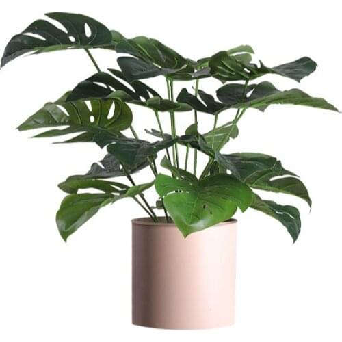 Nordic designer flower stand plant wrought iron balcony living room floor simple creative green pot