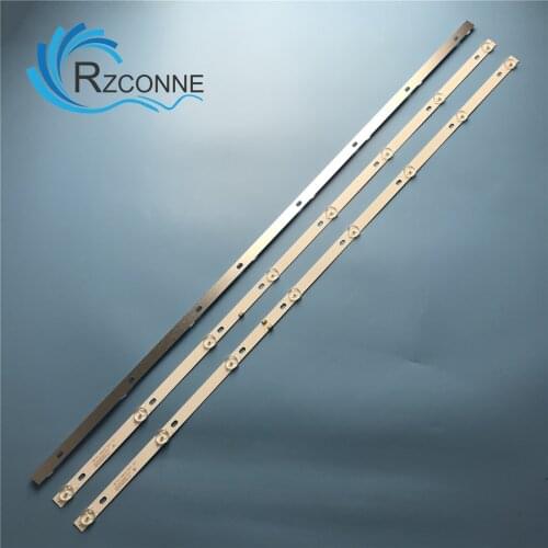 LED Backlight strip 8 lamp for JS-D-JP43DM-A81EC B82EC (80227) E43DM1000 MCPCB 6V/LED