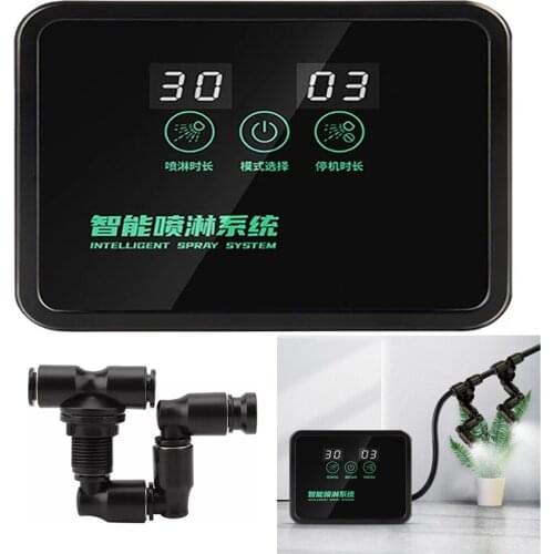 Smart Spray System Garden Plant Sprinkler LCD Display Timer Intelligent Automatic Mist Sprayer Kits For Flowers Green Plant