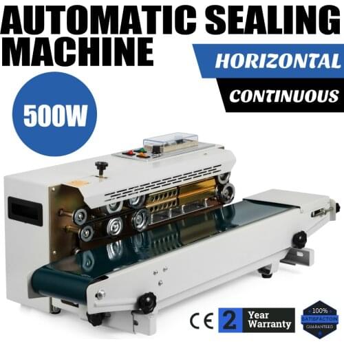 Automatic Horizontal Continuous Plastic Bag Band Sealing Sealer Machine FR900
