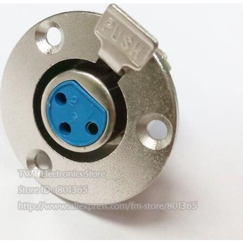 High Quality XLR 3Pin Female Audio Adapter Connector, 10pcs, free shipping