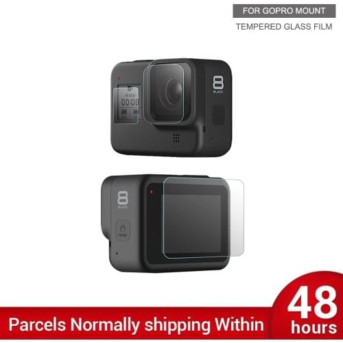 3 PACK Camera Lens Protector+ LCD Screen Protector Tempered Glass Protective Film for GoPro Hero 8 Black Action Camera