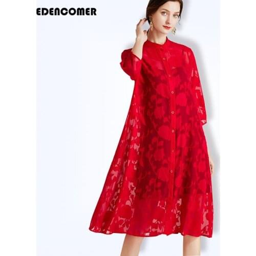 2021 Summer New Womens Chiffon Jacquard Cardigan Temperament Mid-length Large Size Shawl Sunscreen Clothing Shirts Women