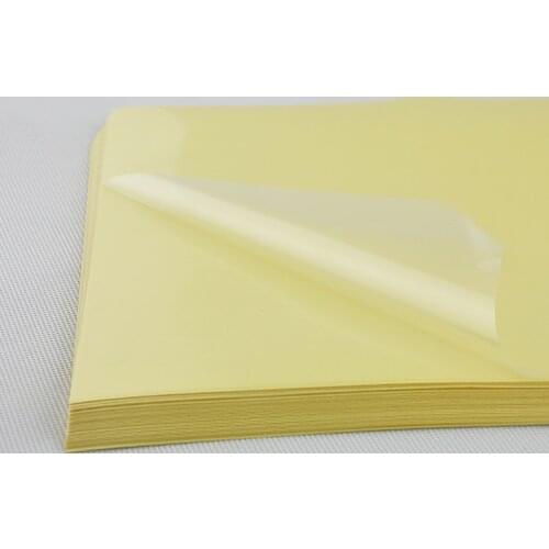 21*29.7cm 20Pcs Clear PET Self-Adhesive Printer A4 Kraft Paper Sticker for Party Wrap 8.3x11.7" Printing Label For Laser Printer