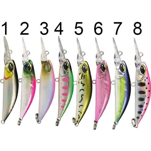 AHL13 D Back Minnow Fishing Lure Mini Hard plastic Minnow 70mm 3.5g Small Hard Minnow Fishing Lures Fishing Fish Bait