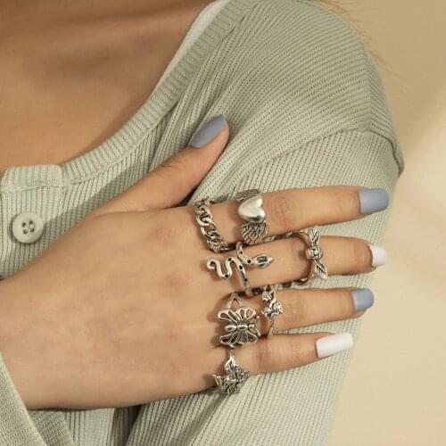 Amofa Women's Silver Rings