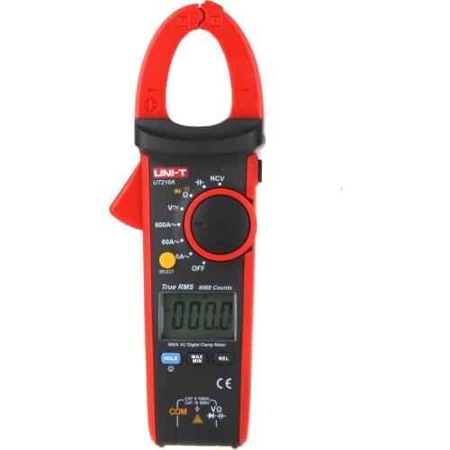 UNI-T UT216A True RMS Digital Clamp Meters Auto Range w/ NCV Capacitance AC&DC Voltage AC Current Ohm Tester Clamp Multimetro