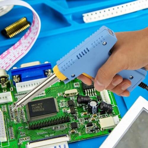 30/70W Electric Soldering Iron Hand-held Fast Heating Anti-heat Handle Dual-power EU Plug Welding Iron Pen Electronic Components