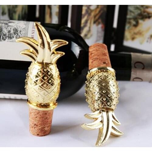 Cork Plug Wedding Party Decorations Business Travel Souvenirs Creative Pineapple Champagne Red Wine Bottle Stopper