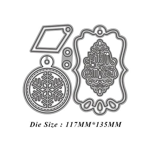 JMCRAFT Snow Flake Frame Backg Roud Metal Cutting Dies for DIY Scrapbook Handmade Paper Craft Metal Steel Template Dies