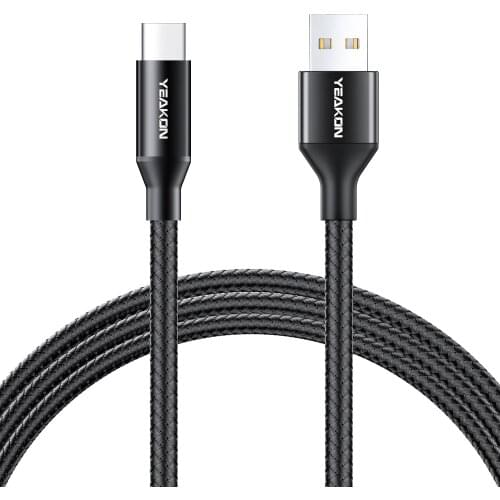 USB Type C Cable 3A Fast Charging USB-A to USB-C Charger Braided Cord for Samsung Galaxy S9 S20 A51 A11 Note 10 PS5 Controller