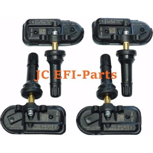 Set 4 Tire Pressure Monitor Sensor For 2014-2017 JEEP Cherokee 68239729AA