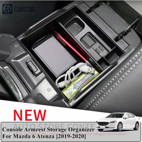 Car Storage Organizer Atenza For Mazda 6 Atenza 2019 2020 Accessories For Mazda 6 Atenza Armrest Secondary Storage Glove Box