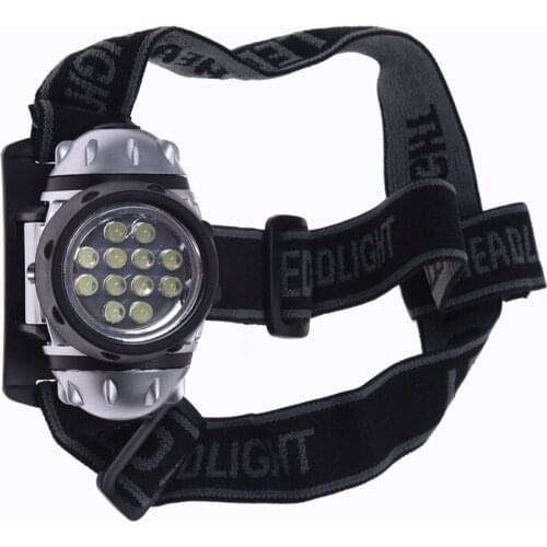 Headlamp 12 LED Headlamp Headlamp Zoomable White waterproof Fishing