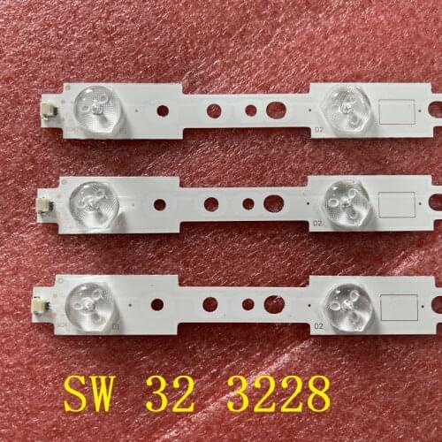Beented 3 Pieces New LED strips for SW32 SW 32 3228 07 LBUA-SDL320X1-SO8B 7 LEDs 580mm x 20mm