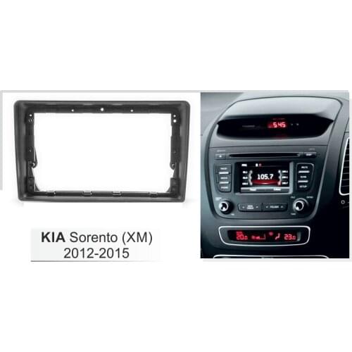 9 inch Car Fascia Radio Panel for KIA Sorento (XM) 2012-2015 Dash Kit Install Facia Bezel Adapter Trim 9inch Plate Console Cover